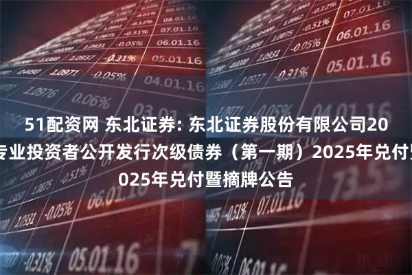 51配资网 东北证券: 东北证券股份有限公司2022年面向专业投资者公开发行次级债券（第一期）2025年兑付暨摘牌公告